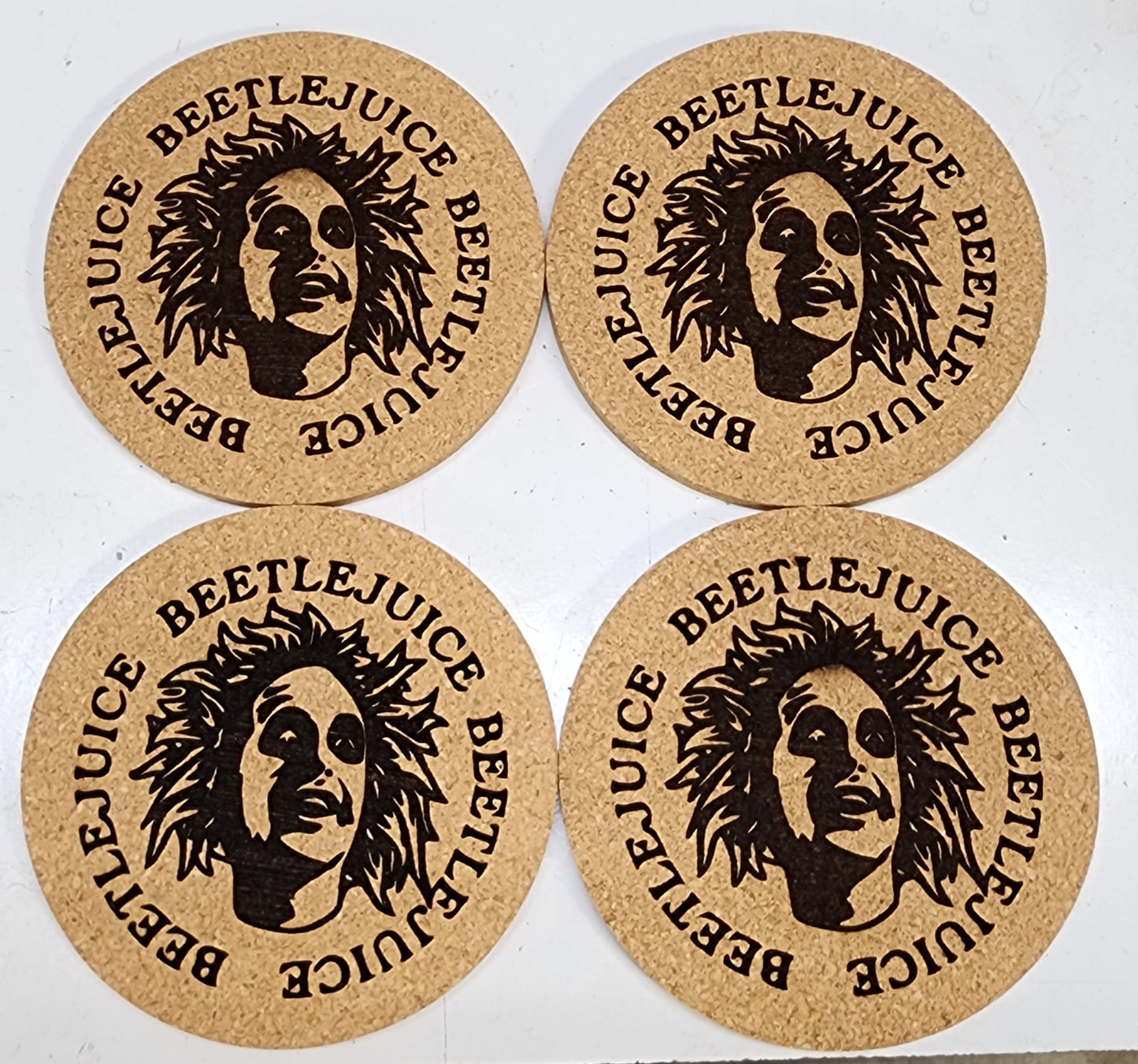 Beetlejuice - Cork Coasters