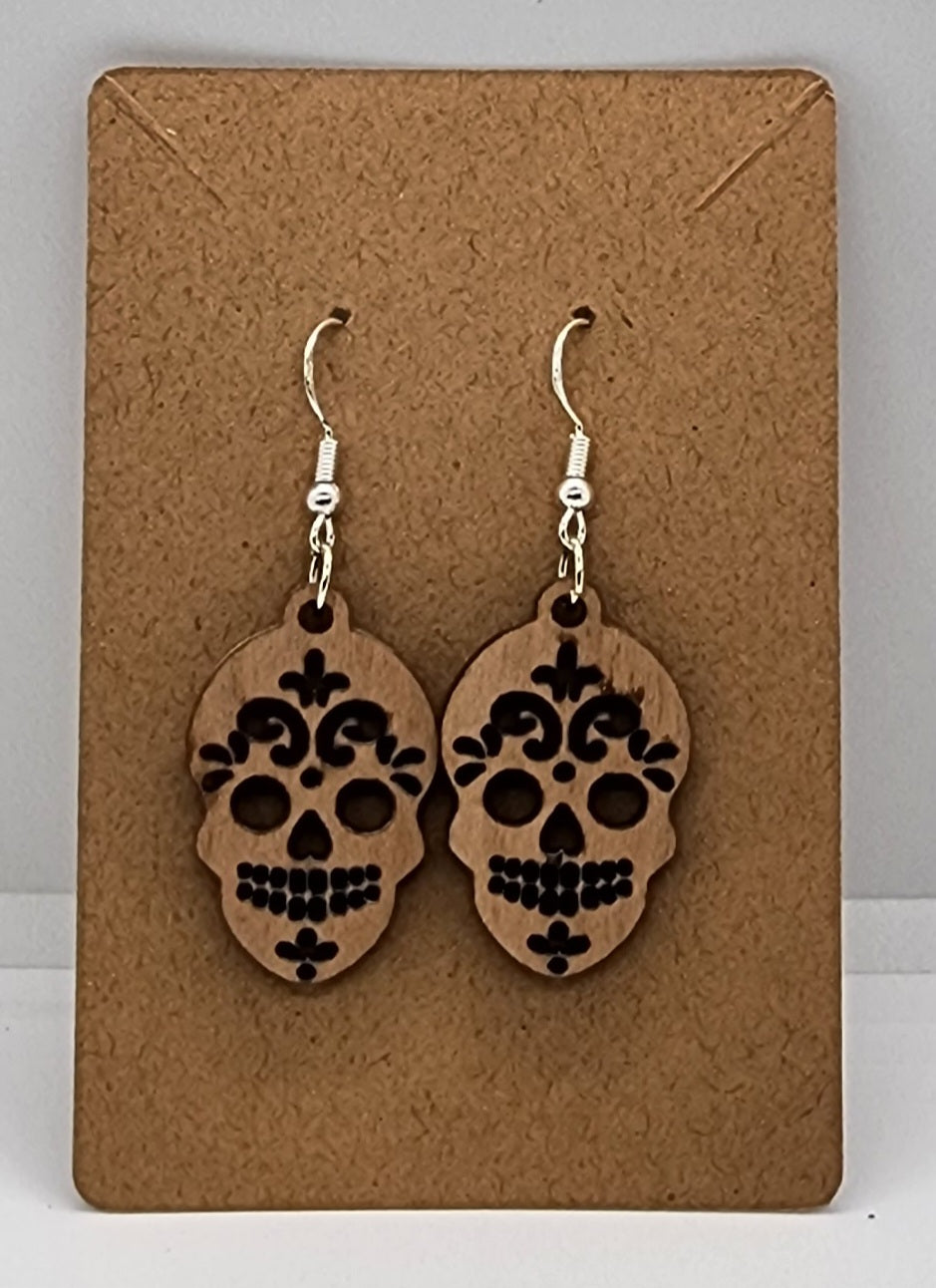 Sugar Skull Style 6 - Hook Earrings