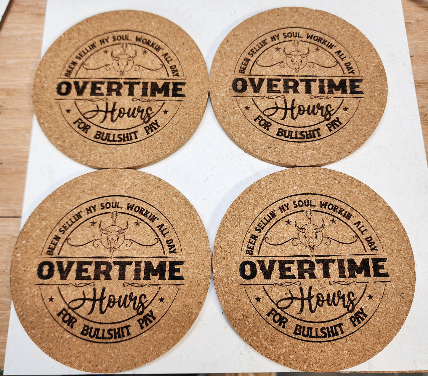 Cork Coaster Design 3