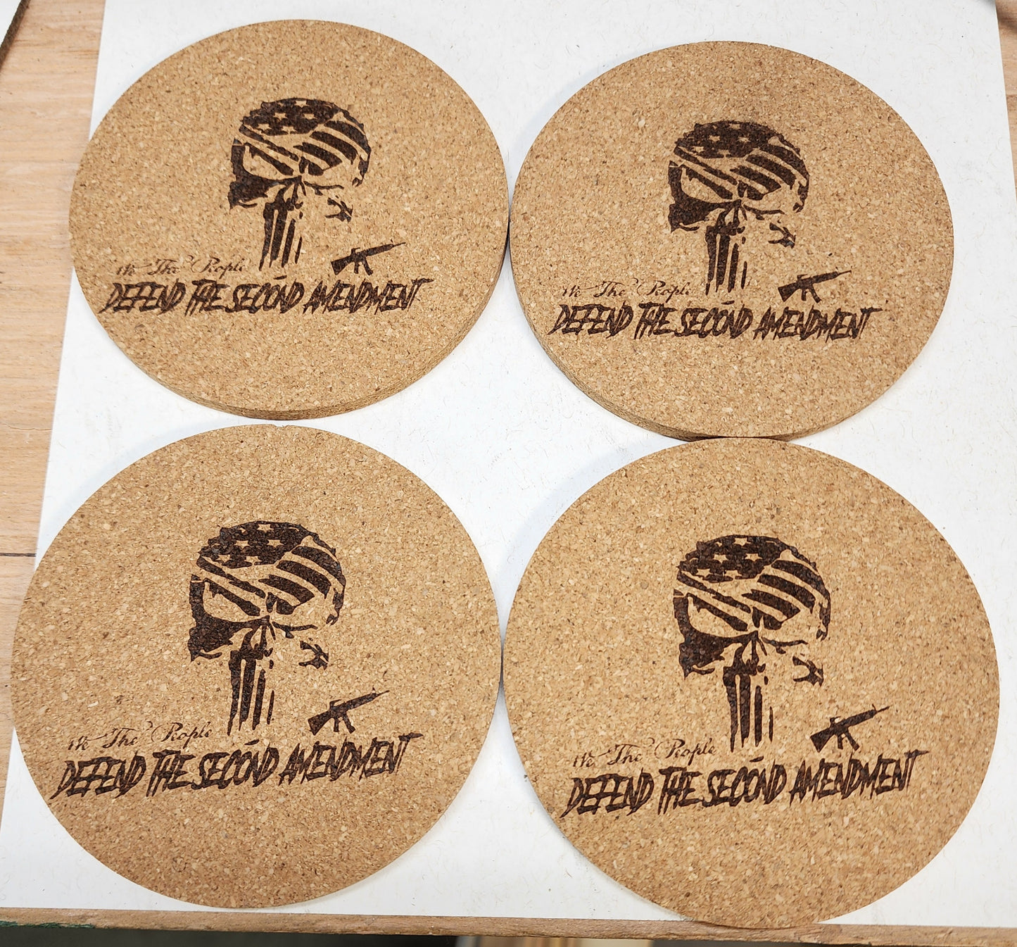 Cork Coasters Design 2