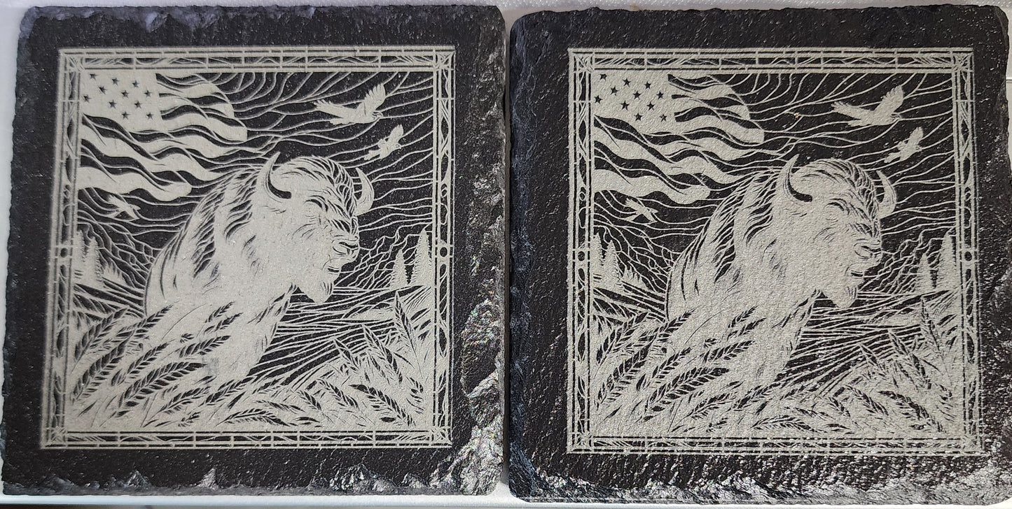Flag ,Buffalo & Eagle Coasters