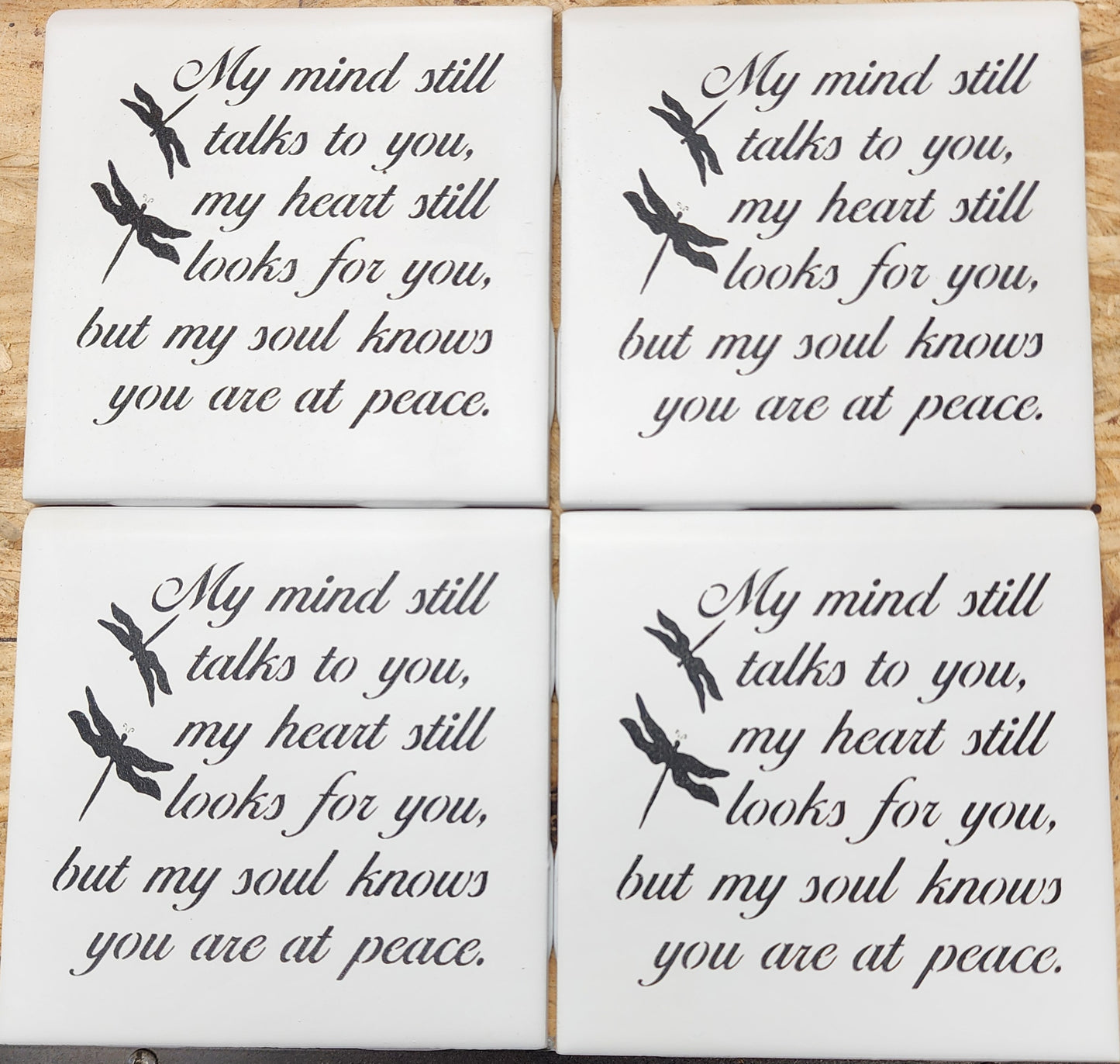 Dragonfly Miss You Coasters
