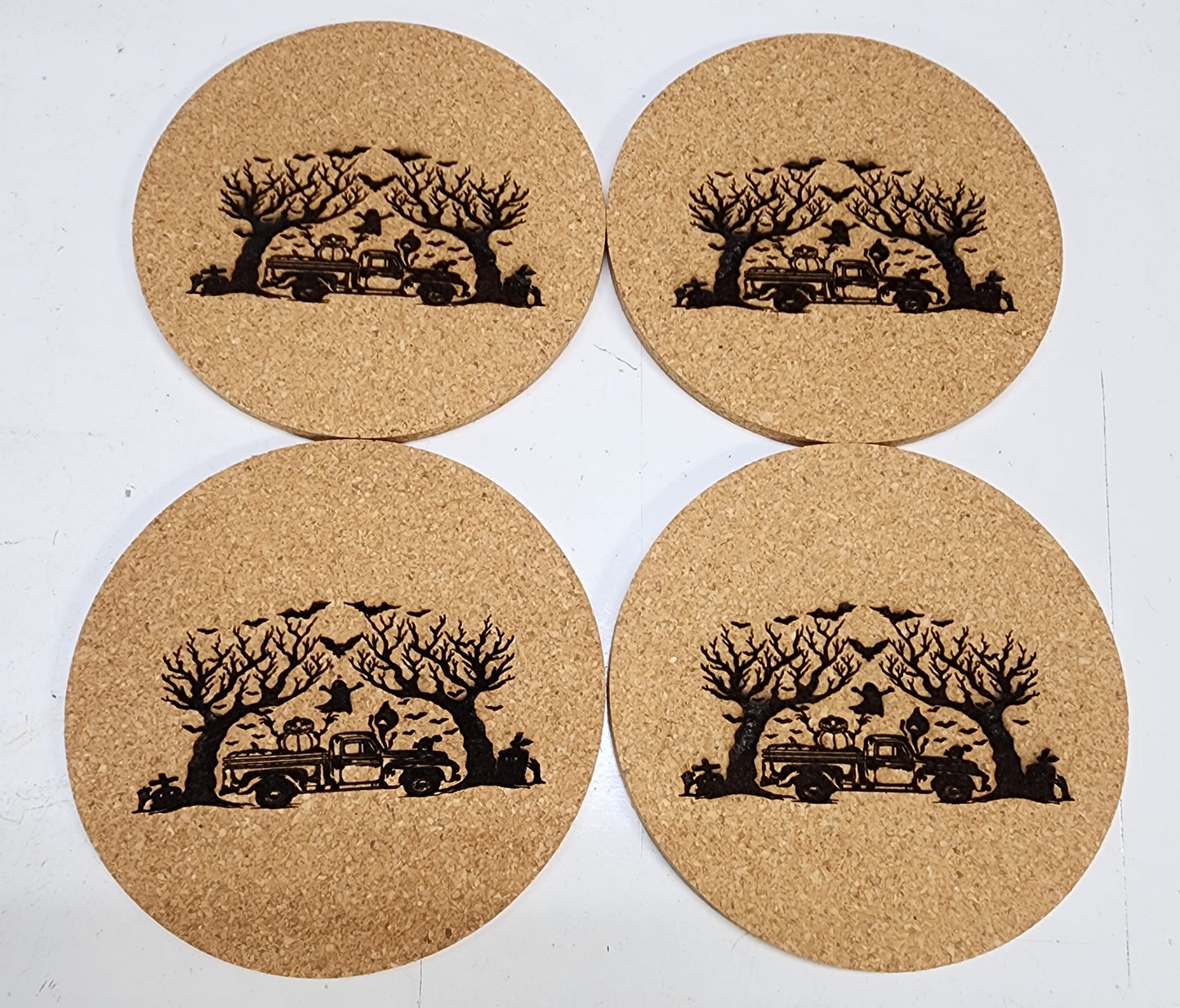 Halloween Cork Coasters