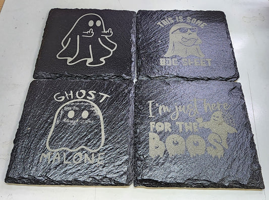 Ghost - Slate Coasters