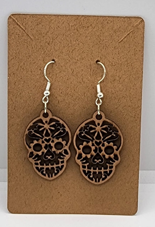 Sugar Skull Style 2 - Hook Earrings