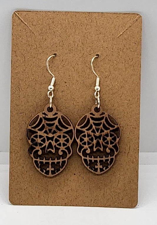 Sugar Skull Style 3 - Hook Earrings