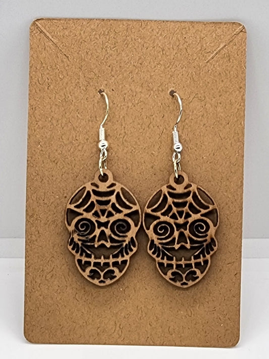 Sugar Skull Style 1 - Hook Earrings