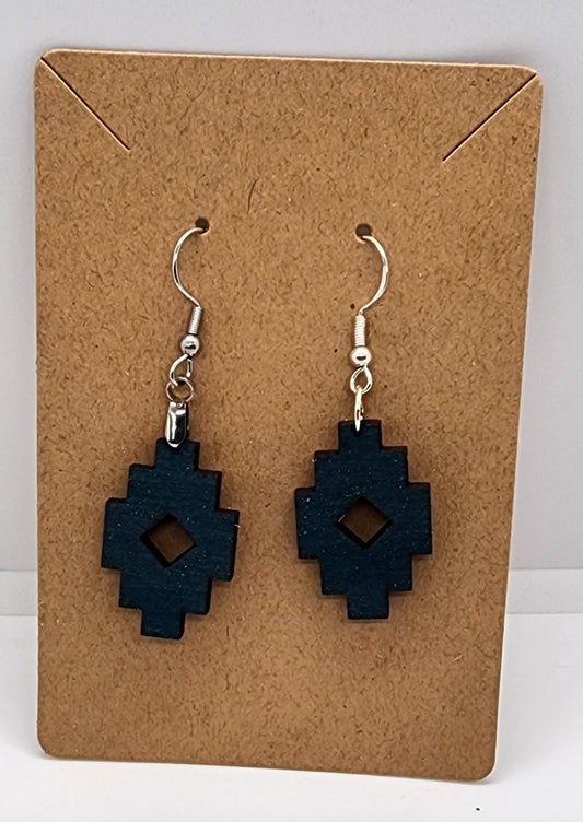 Aztec Design 1 - Hook Earrings